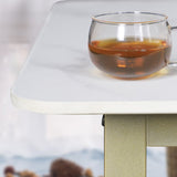 Bureau de bureau d'écriture rectangulaire Glam Bureau avec des jambes en métal