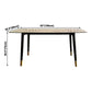 Traditional Luxury Rectangle Dining Table Grey Sintered Stone Table with 4 Black Legs Clearhalo ' dining_table' 'Dining Tables & Seating' 'Dining Tables' 'furn' 'furn_dining_table' 'Furniture' 'furniture_dining_table' 'Kitchen & Dining Furniture' 'kitchen&dining_furn' 'kitchen' 'kitchen_dining_table' 1200x1200_afa774e9-d422-4546-9e54-e2109d43f6c2