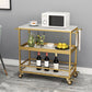 Marble Home Dining Kitchen Trolley Rectangular Prep Table with Towel Rack Clearhalo 'furn' 'furn_kitchen_islands_carts' 'Furniture' 'Kitchen & Dining Furniture' 'Kitchen Islands & Carts' 'kitchen_islands_carts' 1200x1200_afa7c47f-ff36-4f7a-bc49-d4751b2f6fac