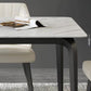 Industrial Rectangle Dining Table White Stone Top Table with Black Metal Legs Clearhalo 'Dining Tables & Seating' 'Dining Tables' 'dining_table' 'furn' 'furn_dining_table' 'Furniture' 'Kitchen & Dining Furniture' 1200x1200_afab9fdd-7f03-493e-9f37-b8f4505e7860