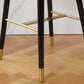 Sgabelli da bar in velluto con gambe in legno di quercia finitura opaca industriale sgabelli interni