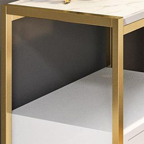 Table de chevet de table de rangement ouvert contemporain