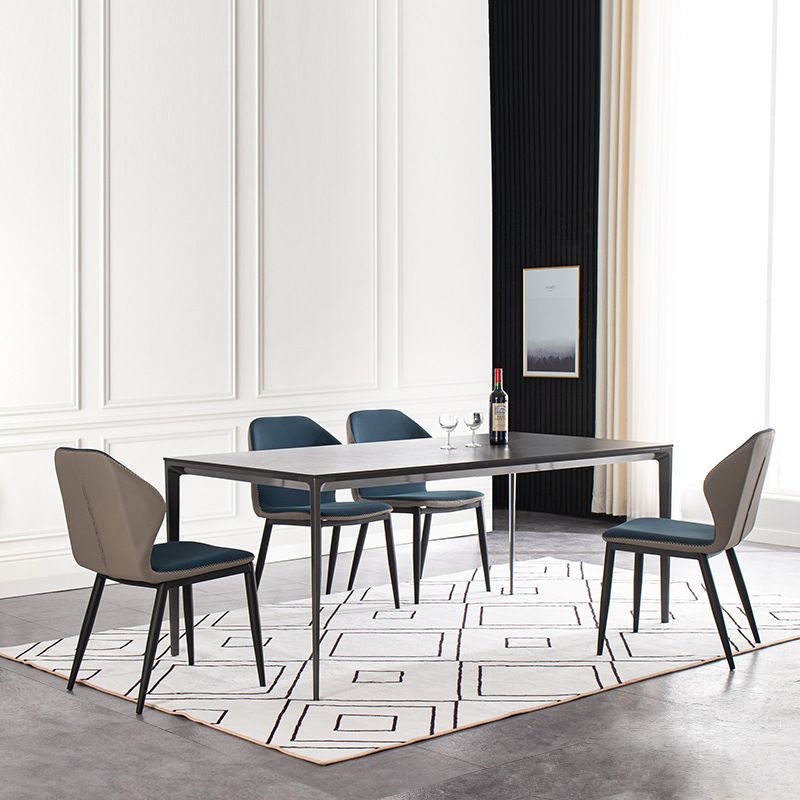 Designer Style 1/4/5/7 Pieces Dining Furniture Set Rectangle Dining Room Table Set Clearhalo 'Dining Room Sets' 'Dining Tables & Seating' 'dining_room_set' 'Furniture' 'furniture_dining_room_set' 'Kitchen & Dining Furniture' 1200x1200_afb088fb-77e9-4e13-bbdb-48606aa062c8