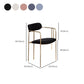 Glam Dining Arm Chair Velvet Dining Room Gold Legs Side Chair