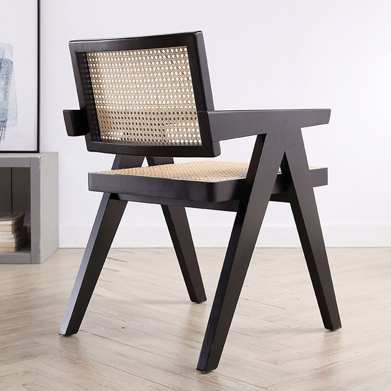 Traditional Style Ash Wood Chair Kitchen Open Back Arm Single Chair Clearhalo ' kitchen&dining_furn' 'Dining Chairs' 'Dining Tables & Seating' 'dining_chair' 'furn' 'furn_dining_chair' 'Furniture' 'furniture_dining_chair' 'Kitchen & Dining Furniture' 'kitchen' 1200x1200_afb129b3-d9d3-4b61-ab42-433b9cb77a3d