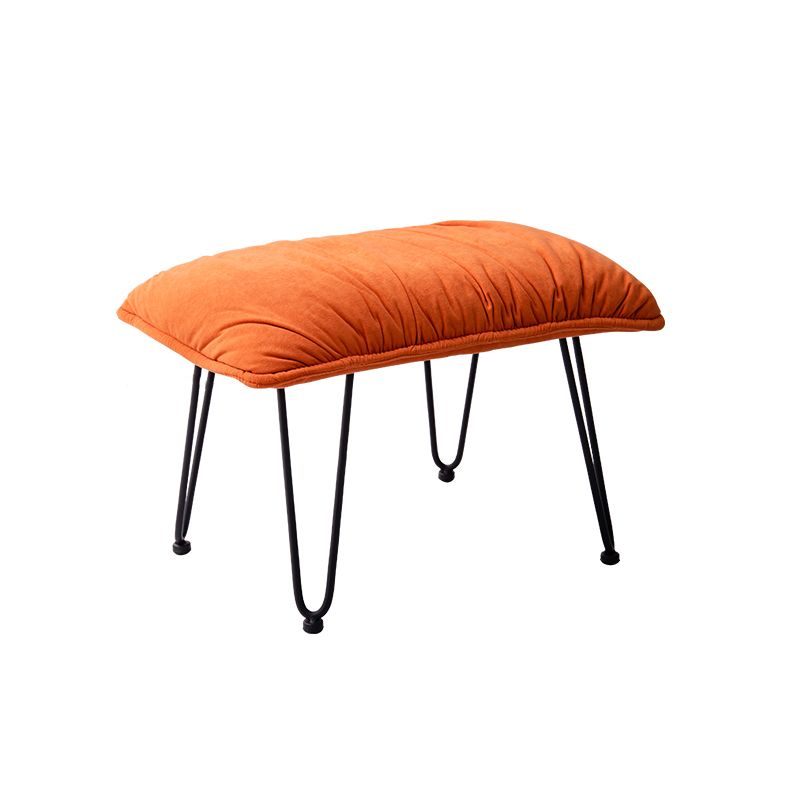 Silla de ocio Velvet Pure Color Rocker Rocker Silla con otomana