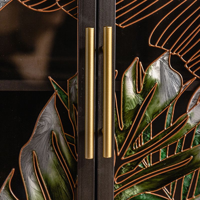 ESPLAGGIO DI METALE CONTEMPOURANTE PORSO DI VETRO Display per soggiorno per soggiorno