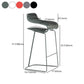 Nordic Simple Low Back Barstool Indoor Iron Tall Stool with Plastic Seat Clearhalo 'Bar Furniture' 'Bar Stools' 'bar_stools' 'furn' 'furn_bar_stools' 'furniture_bar_stools' 'Kitchen & Dining Furniture' 'kitchen&dining_furn' 'kitchen' 'kitchen_furn' Furniture' 1200x1200_afbbd25f-b689-4373-a285-bcdfb3baee2e