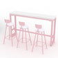 Modern 1/5 Pieces Bar Table Set Rectangle Stone Counter Table for Milk Tea Shop Clearhalo 'Bar Furniture' 'furn' 'furn_home_bar_bar_sets' 'Furniture' 'Home Bars & Bar Sets' 'home_bar_bar_sets' 'Kitchen & Dining Furniture' 1200x1200_afbcaa75-9cb8-423b-95e0-b5e10cfdb73a