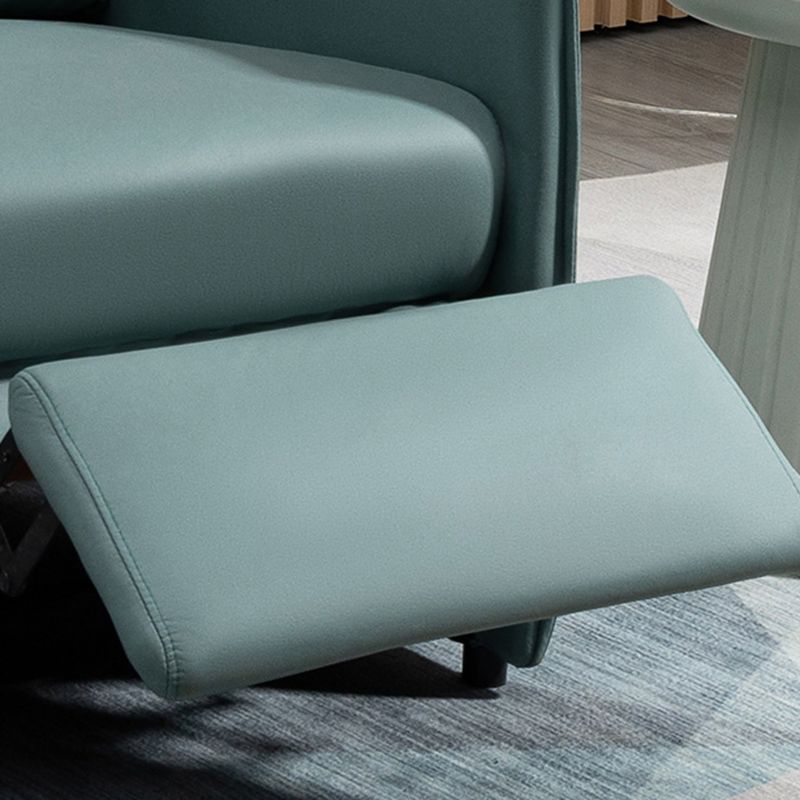 Reclinabile standard in pelle incollata contemporanea con piede indipendente