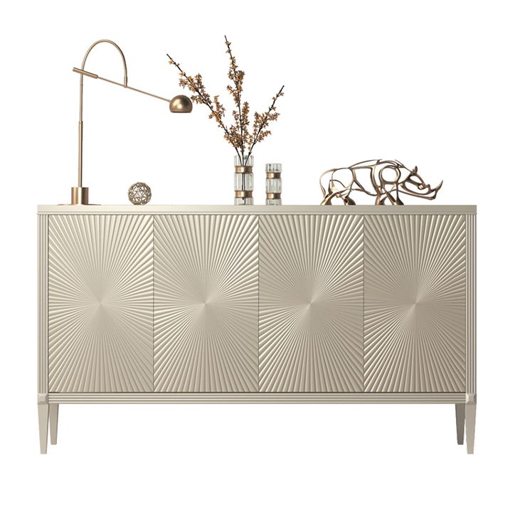 Tavolo da tavolo a buffet glam tavolo da sideboard in legno con gambe per sala da pranzo