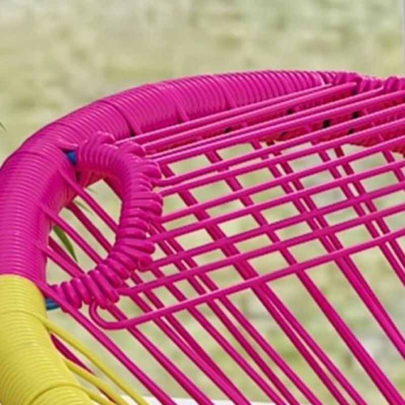 Chaise à bascule résistante aux intempéries en osier à bascule moderne