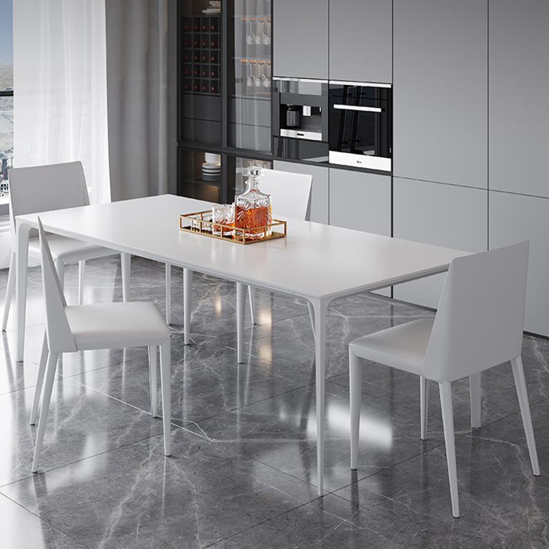 Modern Style 1/2/4/5/6/7 Pieces Dining Chairs Set Rectangle Stone Furniture in White Clearhalo 'Dining Room Sets' 'Dining Tables & Seating' 'dining_room_set' 'furn' 'furn_dining_room_set' 'Furniture' 'Kitchen & Dining Furniture' 1200x1200_afbeab28-0867-4f02-9e38-13429afcc6e1