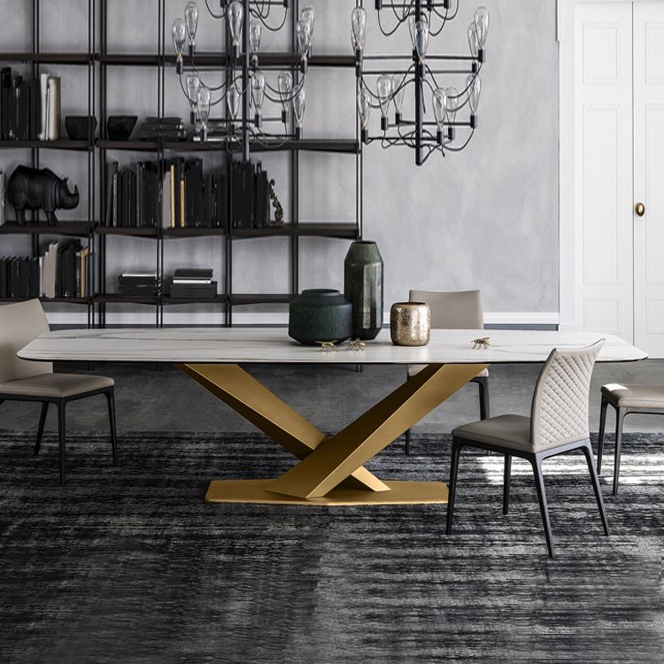 Ensemble de table rectangle de style contemporain 1/5/6 pièces Pièces à la maison pour la maison