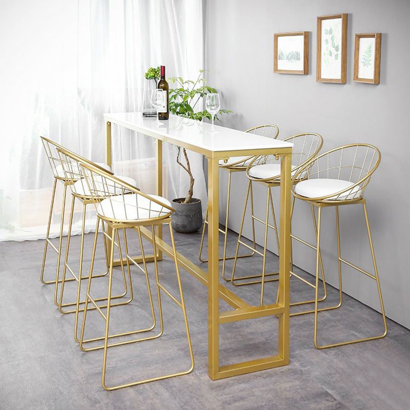 Table à manger en pierre de bar à glamour