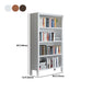 Standard Solid Wood Bookshelf Scandinavian Closed Back Bookcase