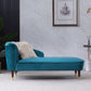 Solid Color Chaise Solid Wood Chaise Lounge Couch with One Armed