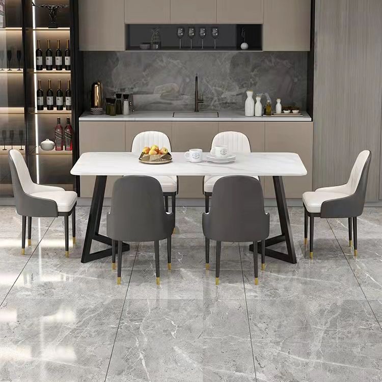Modern 1/4/5/7 Pieces Furniture with Sintered Stone Table and Chairs Dining Set Clearhalo 'Dining Room Sets' 'Dining Tables & Seating' 'dining_room_set' 'furn' 'furn_dining_room_set' 'Furniture' 'furniture_dining_room_set' 'Kitchen & Dining Furniture' 'kitchen&dining_furn' 'kitchen' 1200x1200_afc3491a-e56c-4094-8b83-53380caa7888