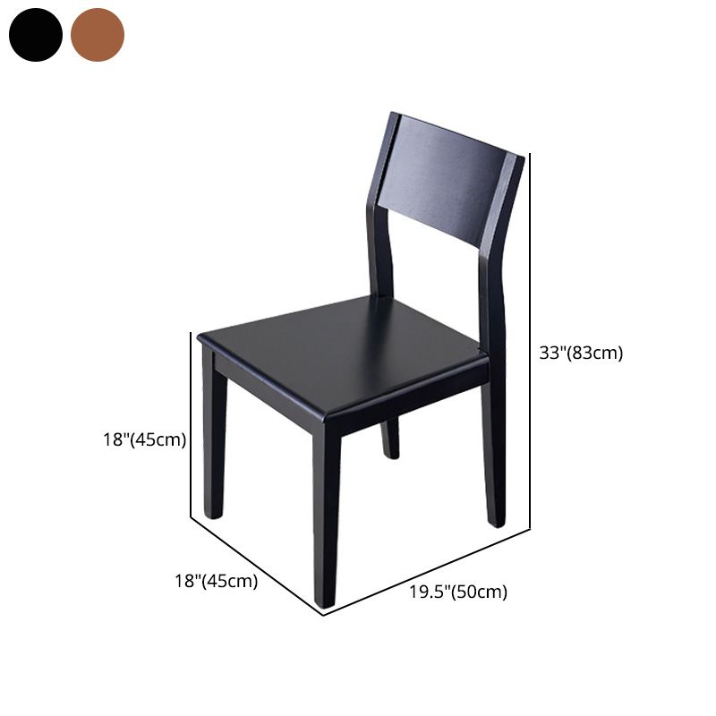Armless Kitchen Chairs Modern Solid Wood Side Chairs for Dining Room Clearhalo 'Dining Chairs' 'Dining Tables & Seating' 'dining_chair' 'furn' 'furn_dining_chair' 'Furniture' 'furniture_dining_chair' 'Kitchen & Dining Furniture' 1200x1200_afc7bcfe-2f9f-43dc-8488-083af1192f71