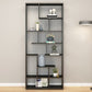 80.71"H Bookcase Open Back Contemporary Style Bookshelf for Office Home Clearhalo 'Bookcases' 'furn' 'furn_bookcases' 'Furniture' 'furniture_bookcases' 'Office Furniture' 1200x1200_afc8c523-6223-4ccf-946d-aadf173ba3c6