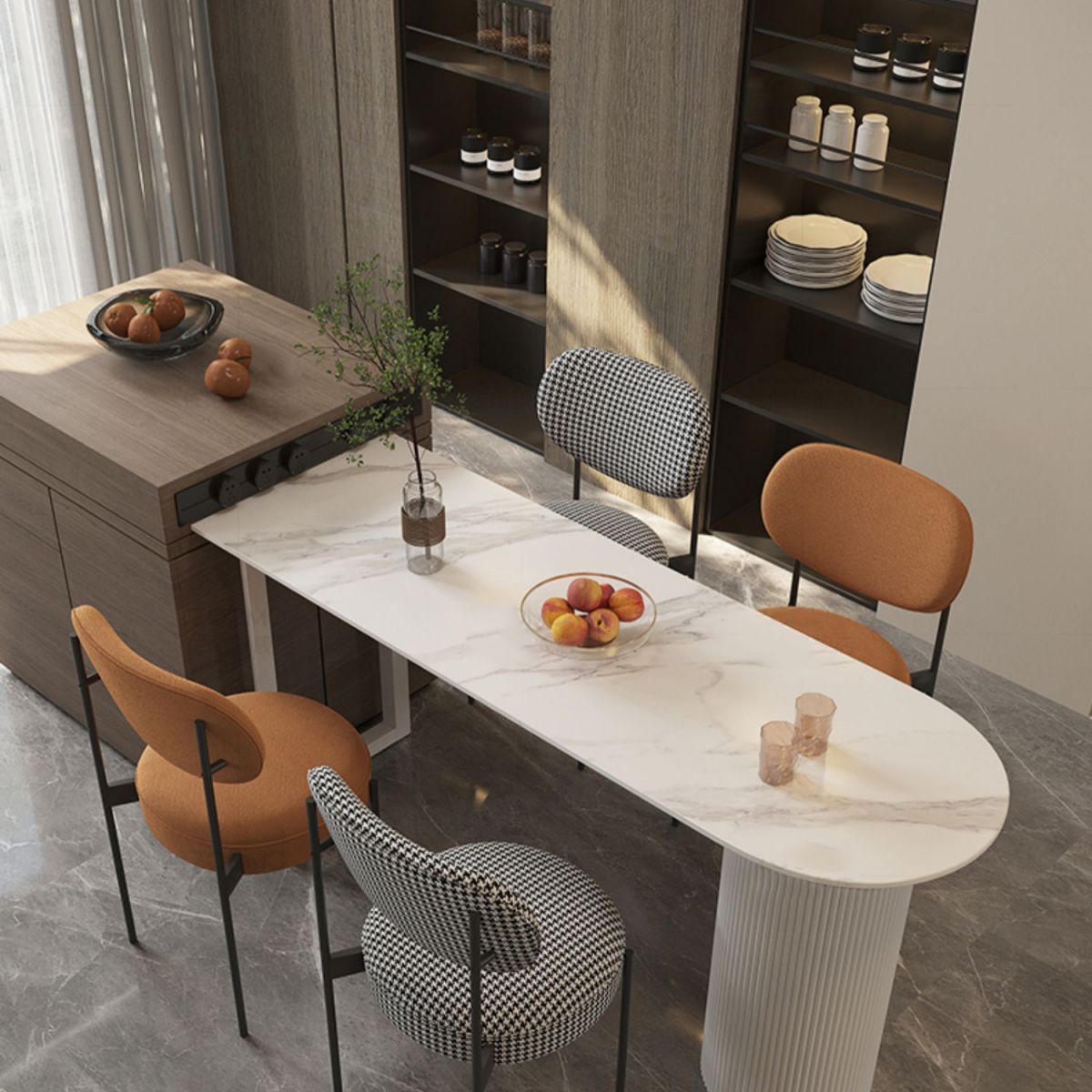 Modern Stone Specialty Bar Stool Table Table for Living Room Clearhalo 'Bar Furniture' 'Bar Tables' 'bar_tables' 'furn' 'furn_bar_tables' 'Furniture' 'Kitchen & Dining Furniture' 1200x1200_afcc330b-b599-4b0e-aa40-948d95d73d26