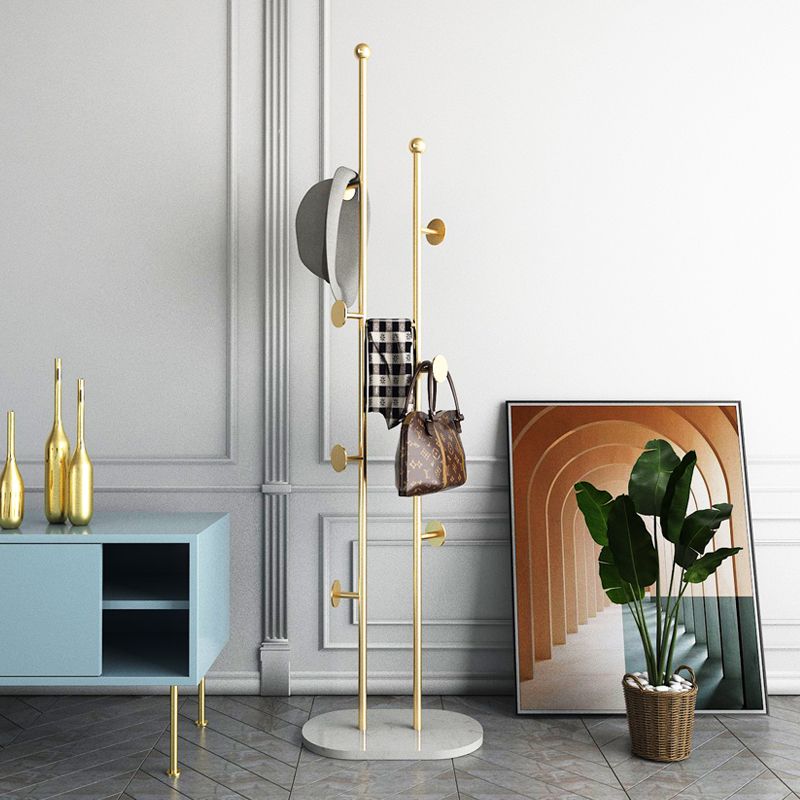 Gorgeous Coat Rack Bedroom Metal Hooks Coat Rack with Marble Bottom Clearhalo 'Entry & Mudroom Furniture' 'furn' 'furn_hall_tree_coat_racks' 'Furniture' 'Hall Trees & Coat Racks' 'hall_tree_coat_racks' 1200x1200_afcc3aaa-92f5-4714-9978-19ebecaa7b52