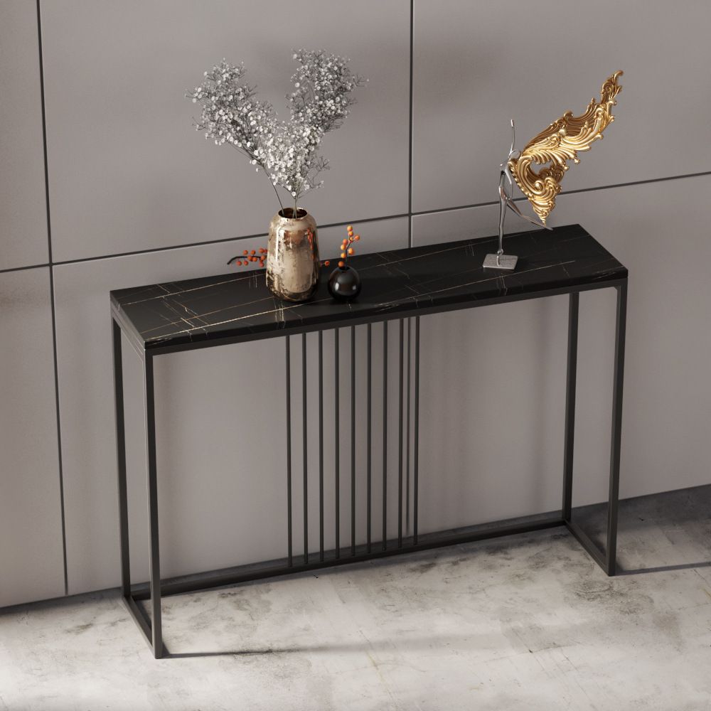 Modern Console Accent Table Antique Finish Console Sofa Table Clearhalo 'Console Tables' 'console_tables' 'Entry & Mudroom Furniture' 'furn' 'furn_console_tables' 'Furniture' 1200x1200_afcc41f9-480a-4db9-9b1f-427e81fc4636