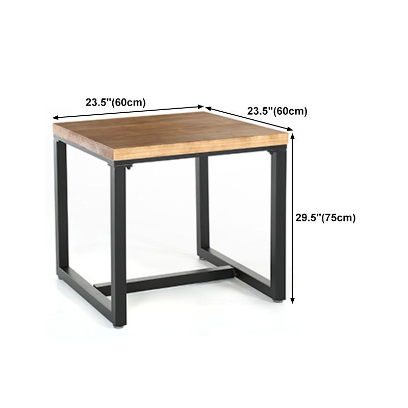 Natural and Black Dining Site Table Industrial Wood and Metal Dining Table Clearhalo 'Dining Tables & Seating' 'Dining Tables' 'dining_table' 'furn' 'furn_dining_table' 'Furniture' 'furniture_dining_table' 'Kitchen & Dining Furniture' 1200x1200_afcc5534-30ea-49a4-b218-e68b67fdbad4