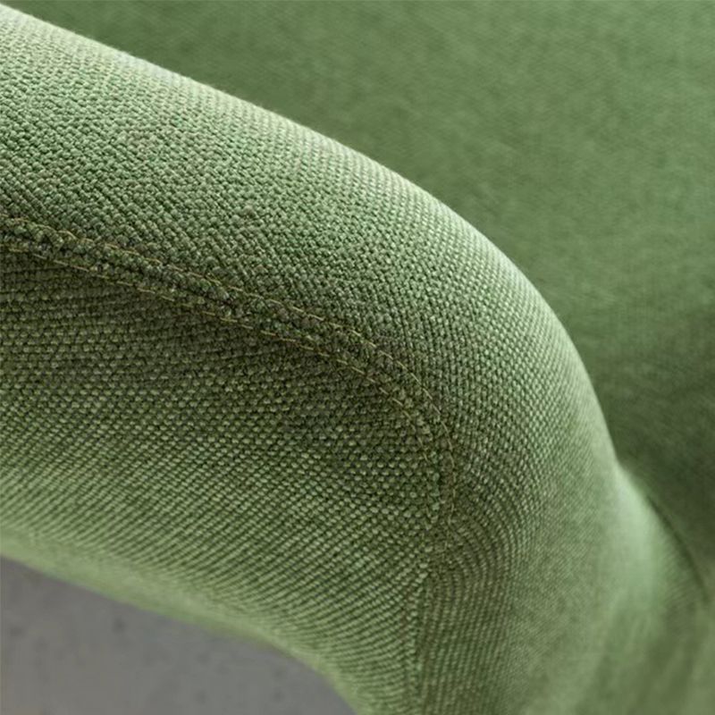 Nordic Style Non-armrest Fixed Backrest Metal Silver Accent Chair