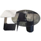 Ensemble de table basse sur pied en verre de table basse ronde moderne