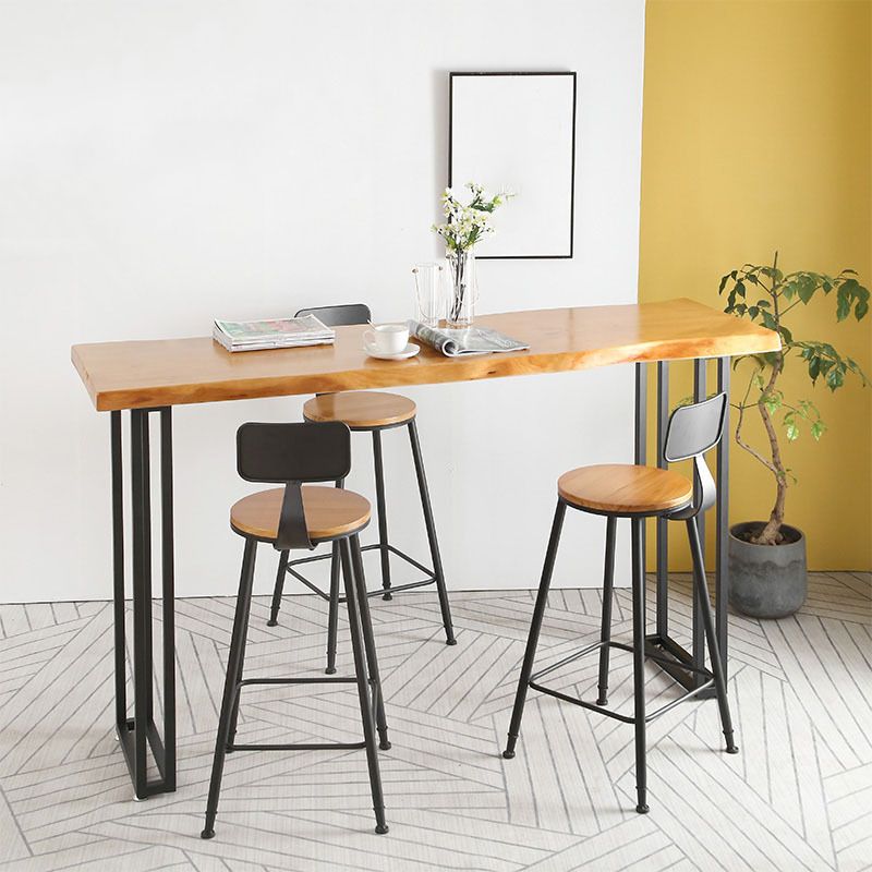 Modern 1/4/7 stuks Bar Tafel Set rechthoekige dennenhouttafel voor balkoncafé