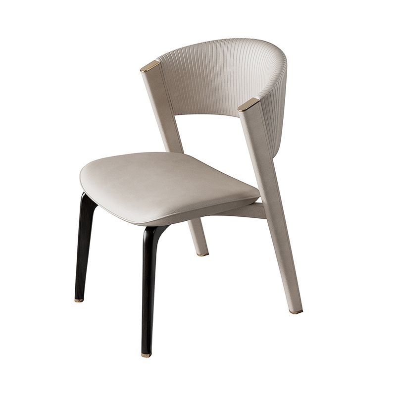 Open rug dineren accentstoel gestoffeerde eetkamerstoel voor huis