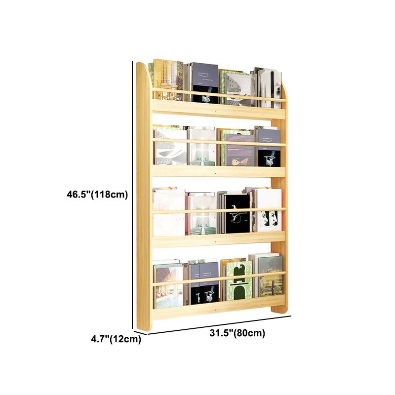 Contemporary Wall Unit Bookshelf Natural Pine Wood Bookcase for Bedroom Clearhalo 'Bookcases' 'furn' 'furn_bookcases' 'Furniture' 'furniture_bookcases' 'Office Furniture' 1200x1200_afcecc4d-23a0-49e7-befa-e32a722edb9d