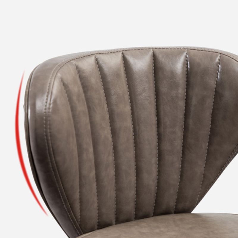 Contemporary Leather Bar Stool Buckets Indoor Low Back Stool with Steel Legs Clearhalo 'Bar Furniture' 'Bar Stools' 'bar_stools' 'furn' 'furn_bar_stools' 'furniture_bar_stools' 'Kitchen & Dining Furniture' 'kitchen&dining_furn' 'kitchen' 'kitchen_furn' Furniture' 1200x1200_afd19e76-dd4d-4a41-8bf8-3bae71050edd