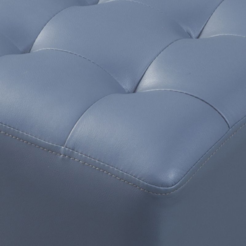 Modern Round Ottoman Solid Color Genuine Leather Tufted Pouf Ottoman Clearhalo 'furn' 'furn_ottomans_poufs' 'Furniture' 'Living Room Furniture' 'Ottomans & Poufs' 'ottomans_poufs' 1200x1200_afd26fe4-09b0-4c29-95aa-1851ad207c02