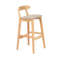 Modern Milk Tea Shop  Footrest Stool Matte Finish Upholstered Bar Stools