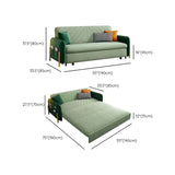 Modern Green Convertible Sofa Pillow Included Foldable Futon Sofa Bed