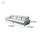 Faux Leather Flared Arm Sofa/Sectional for Liiving Room and Apartment