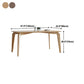 Rectangle Mid-Century Modern Dining Table Pine Wood Fixed Table with 4 Legs Clearhalo ' dining_table' 'Dining Tables & Seating' 'Dining Tables' 'furn' 'furn_dining_table' 'Furniture' 'furniture_dining_table' 'Kitchen & Dining Furniture' 'kitchen&dining_furn' 'kitchen' 'kitchen_dining_table' 1200x1200_afd69f21-3881-4f51-9b99-129b3adf9afd