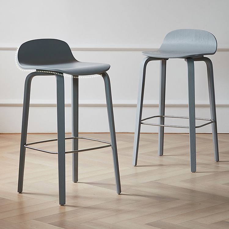 Contemporary Beech Wood Bar Stool Low Back Stool for Living Room Clearhalo 'Bar Furniture' 'Bar Stools' 'bar_stools' 'furn' 'furn_bar_stools' 'Furniture' 'Kitchen & Dining Furniture' 1200x1200_afd6f58b-c412-4487-88dd-71ff927e1854