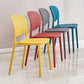 Plastic Modern Indoor-Outdoor Side Chair Home Open Back Dining Side Chair Clearhalo ' kitchen&dining_furn' 'Dining Chairs' 'Dining Tables & Seating' 'dining_chair' 'furn' 'furn_dining_chair' 'Furniture' 'furniture_dining_chair' 'Kitchen & Dining Furniture' 'kitchen' 1200x1200_afd7f077-0ed5-435b-9841-971068907df1