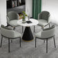 Glam 1/2/5 Pieces Round Dining Set Sintered Stone Dining Table Set for Restaurant Clearhalo 'Dining Room Sets' 'Dining Tables & Seating' 'dining_room_set' 'furn' 'furn_dining_room_set' 'Furniture' 'furniture_dining_room_set' 'Kitchen & Dining Furniture' 'kitchen&dining_furn' 'kitchen' 1200x1200_afd9409f-393f-4d44-9b67-147633bb61bc