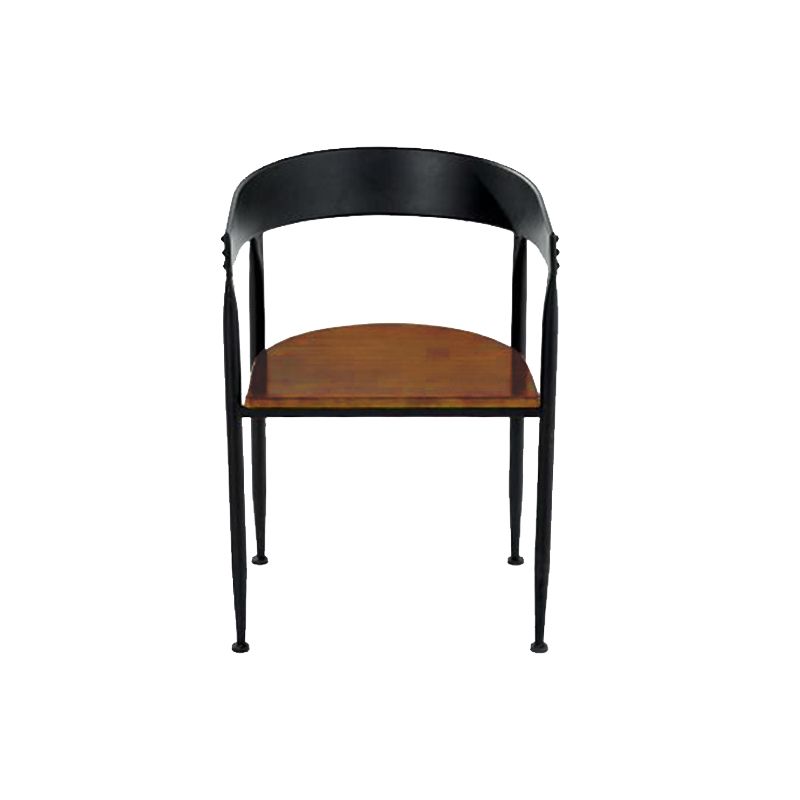 Sedia da pranzo in cucina industriale sedia da pranzo aperta con gambe in metallo