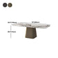 Rectangle Stone Dining Table Contemporary Dining Table with Pedestal Base Clearhalo 'Dining Tables & Seating' 'Dining Tables' 'dining_table' 'furn' 'furn_dining_table' 'Furniture' 'furniture_dining_table' 'Kitchen & Dining Furniture' 'kitchen' 'kitchen_dining_table' 1200x1200_afdb98d9-c1bf-4982-b613-4b320571cb2d