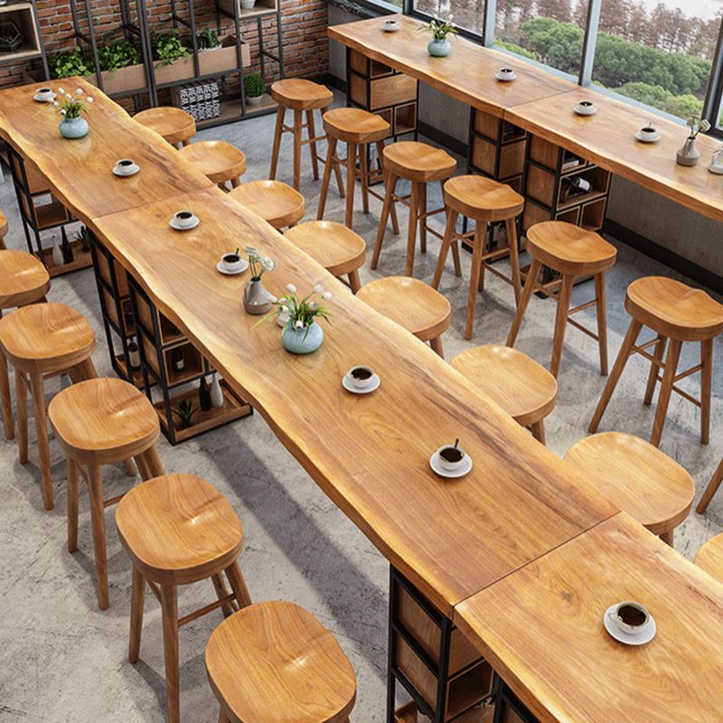 Rectangle Wood Bar Table Contemporary Bar Table with Sled Base Clearhalo 'Bar Furniture' 'Bar Tables' 'bar_tables' 'furn' 'furn_bar_tables' 'Furniture' 'furniture_bar_tables' 'Kitchen & Dining Furniture' 1200x1200_afdbe299-23ad-4db0-bc9c-7cda13557a6c