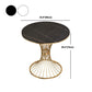 Glam Sintered Stone Dining Set Round 1/2/5 Pieces Dining Set with Pedestal Base