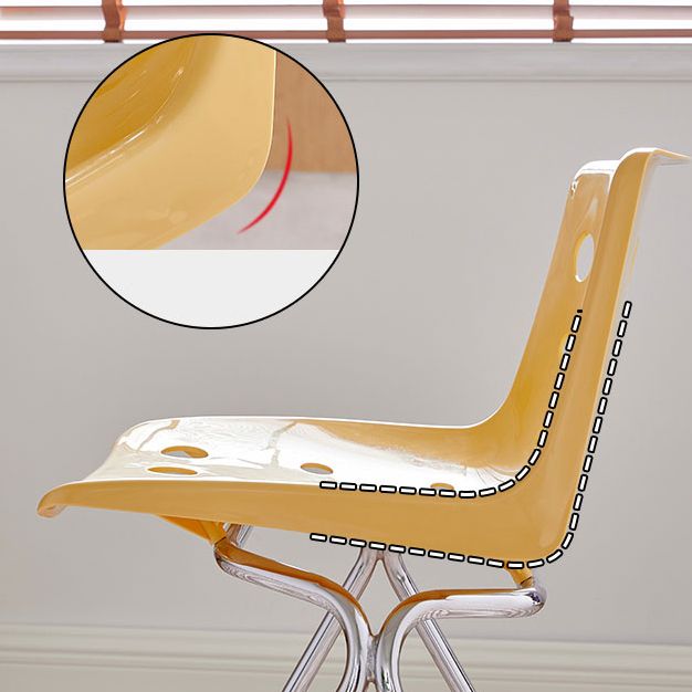 Modern Style Stackable Side Chair Plastic Dining Chair for Dining Room