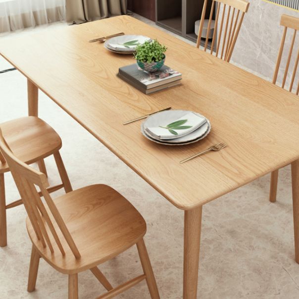 Traditional 1/2/5/7 Pieces Rectangle Dining Set Solid Wood Dining Room Table with Chairs Clearhalo 'Dining Room Sets' 'Dining Tables & Seating' 'dining_room_set' 'furn' 'furn_dining_room_set' 'Furniture' 'Kitchen & Dining Furniture' 1200x1200_afdc8c6e-d97f-4492-ad1a-91703bd3ec54