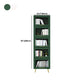 Modern Engineered Wood Bookcase, Door Bookshelf for Any Room, 12" W