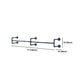 Industrial Style Coat Hanger Metal Water Pipe Wall Mounted Coat Rack